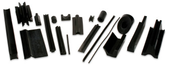Extruded rubber products